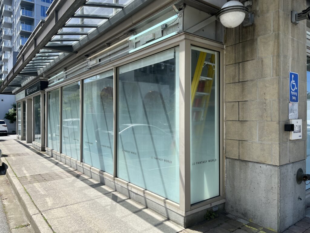 custom white gradient transparent vinyl window film