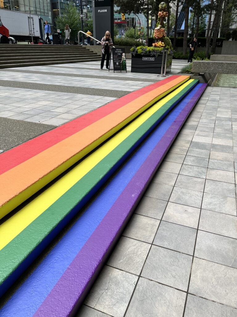 outdoor floor vinyl wrap on stairs