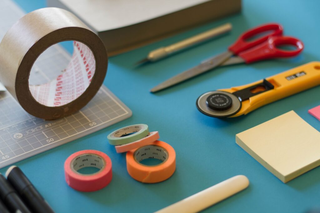 set of tools laid out on a table